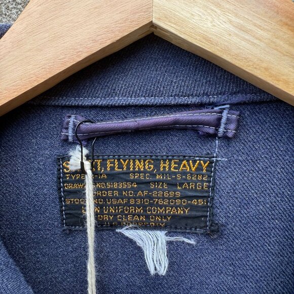 50's USAF Military Heavy Flying Shirt A-1A Jacket - Picture 3 of 10
